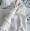 Manga Protectora Solar de Seda de Hielo Burbuja Súper Hada para Mujer, Holgada, Transpirable, para Conducir, Protección UV, Verano, Manga de Hielo, Visera Solar para Montar, Tendencia