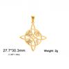 Material de Accesorios de Joyería DIY Corte Acero Inoxidable Nudo Celta Cruz Collar Aretes Colgante Suministro Transfronterizo