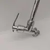 Torneira de parede, torneira de pia universal de água fria única de parede para cozinha, pia de cozinha de aço inoxidável, varanda, torneira de banheiro