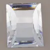 30*40mm Retangular Branco Curvo Acrílico Diamante Transparente Retangular Espelho Cosmético Patch Cristal de Pão Diamante