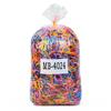 100 peças/saco cordas plásticas descartáveis elásticos de borracha preto atacado em massa elásticos de cabelo scrunchies acessórios de cabelo cordas de cabelo