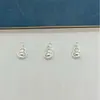 Plata Pura 999 Venta al por Mayor Plata de Ley Accesorios de Calabaza Cuerda Hecha a Mano para Manualidades Pulsera con Cuentas Material Joyería de Plata Accesorios de Colgante