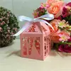 Caja de Dulces Hueca con Patrón para Pareja de Bodas, Caja Pequeña Blanca de Vestido de Novia, Personalizable con Fecha y Nombre