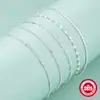 Nueva Cadena de Bolas de Plata de Ley 925 Pulsera de Cadena DIY para Mujer Estilo Coreano Diseño de Nicho de Celebridad de Internet Pulsera Versátil para Mujer