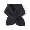 Bufanda de Cachemira 100% Pura Seleccionada para Mujer, Estilo Corto con Lazo Pequeño Perforado, Tejido de Cachemira, Protector de Cuello Cálido para Padres e Hijos