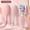 Série Flor de Gelo Galvanizada Pente Massageador para Mulheres Pente para Estilização Fofa Pente Vazado Uso Úmido e Seco Antiestático Cabelo Liso Pente com Almofada de Ar