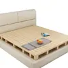 Base de Cama de Madera Maciza 1.5m Marco de Listones de Madera Base Dura para Colchón 1.8m Soporte de Listones Cama de Piso Tatami que Protege la Cintura