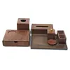 Caja de Almacenamiento de Artículos de Tocador de Hotel de Acrílico Baño Inodoro Caja de Almacenamiento Color Madera Caja de Consumibles B&B