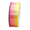 Cinta de Poliéster Personalizada de 4 cm con Transferencia de Calor y Cinta Arcoíris de Color Degradado para Decoración de Regalos, Empaque Hecho a Mano DIY y Accesorios