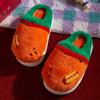 Nuevas Zapatillas de Algodón Cálidas de Dibujos Animados de Hamburguesa Otoño e Invierno Suela Gruesa Antideslizantes Felpa para el Hogar Pareja Confinamiento en Casa Zapatos de Algodón para Mujer