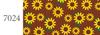 Serie de Flores de Listón de Girasol de Verano Hilo Hecho a Mano DIY Accesorios para la Cabeza y el Cabello Listón Material de Poliéster