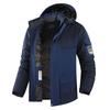 Chaqueta Gruesa de Algodón con Forro Polar Transfronteriza para Exteriores, Chaqueta de Montañismo a Prueba de Viento e Impermeable de Talla Grande, Ropa de Trabajo y Chaqueta Softshell