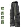 Calças Retas Novas 2025 com Fivela, Jogger Fino de Verão de Secagem Rápida Multifuncional Casual Calças Longas para Homens Caminhadas ao Ar Livre