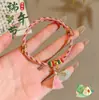 Pulsera de Hilo de Cinco Colores Estilo Étnico para el Festival del Bote del Dragón, Pulsera de Cuentas Estilo Tíbet, Joyería Simple y de Lujo Ligero