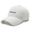 Sombrero Rojo Simple Letra Gorra con Visera para Mujer Primavera y Otoño Protección Solar Sombrero para el Sol Gorra de Béisbol para Hombre Transfronterizo