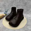Botines casuales de estilo étnico con suela gruesa y forro de polar para mujer, tendencia de moda 2026, nueva colección de invierno, cómodos y cálidos, adecuados para madres