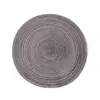 Mantel individual tejido circular, algodón/poliéster lavable, adecuado para cocinas, restaurantes, mesas de comedor, artículos decorativos para eventos, fiestas y bodas.