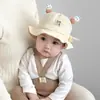 Cordón Lindo Súper Lindo Sombrero de Bebé de 0 a Junio Sombrero de Sol de Primavera y Verano para Niños y Niñas Bebé Recién Nacido Mes Pequeño Sombrero de Pescador