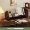Estantería pequeña de escritorio, estante de almacenamiento, organizador de escritorio de oficina, soporte para lectura, estante de almacenamiento y exhibición para libros ilustrados