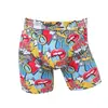 Ropa Interior Estampada para Hombre Entrepierna de Modal Dibujos Animados Alta Elasticidad Transpirable Boxer Briefs Venta al por Mayor Ropa Interior de Modal para Hombre