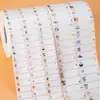 Adesivo de nome com fundo branco adesivo de nome infantil fonte de material fabricante adesivo de papelaria de desenho animado fofo adesivo de nome impressora