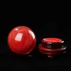 Atacado do Fabricante Bola de Cristal Vermelha Gravada Bola da Sorte Ornatos de Cristal da Sorte para Escritório Presentes para Escritório Sorte Feng Shui