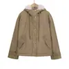 Otoño e Invierno 2025 Nuevo Cruzado Europeo y Americano para Mujer Casual Cuello de Piel Cremallera con Capucha Regular Algodón Chaqueta