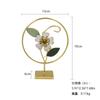 Ornamentos de Flores de Metal Selecionados para Comércio Exterior, Artesanato Criativo de Ferro para Mesa, Ornamentos de Luxo Leve de Alto Nível para Quarto e Sala de Estar