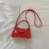 Bolsa de Mão com Bolinhas Estilo Coreano para Mulheres Verão 2026 Nova Moda Ins Bolsa de Axila Simples Bolsa de Ombro Transversal