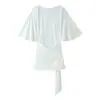 ZA Europa Transfronteiriça Comércio Exterior Moda Feminina AliExpress Venda Quente Moda Verão Sexy Lantejoula Cinto Midi Vestido