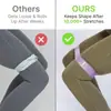 Bandas de resistencia para entrenar, paquete de 5 bandas elásticas de ejercicio para entrenamiento de fuerza y ​​estiramiento, equipo de gimnasio en casa para pilates, yoga y fisioterapia, kit de entrenamiento de piernas, glúteos y brazos para mujeres y hombres.