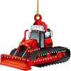Novedad Árbol de Navidad Colgante Camión Decoración Colgante Plano Excavadora de Navidad Decoración Colgante Decoración Rústica