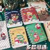 Mini cuaderno navideño A7 portátil para estudiantes, cuaderno de bolsillo con líneas horizontales, regalo de Navidad