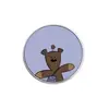 Broches Europeus e Americanos Criativos e Personalizados em Forma de Estrela Dourada de Cinco Pontas, Insígnias de Acessório de Metal Desenho Animado Simples e Peculiar para Venda por Atacado