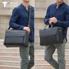 Maletín de Cuero Genuino para Viajes de Negocios para Hombres, Bolso para Portátil de 16 pulgadas, Piel de Vaca de Primera Capa, Bolso Cruzado para Viajes de Negocios