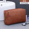 Bolsa de almacenamiento de artículos de tocador de cuero PU de alta gama transfronteriza, organizador multifuncional para productos de lavado y cuidado de viaje, bolsa de maquillaje de mano