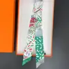 Nuevo Pañuelo Pequeño de Seda en Ángulo Estilo Francés, Elegante Chal Artístico, Cinta Decorativa, Versátil Diadema, Pañuelo Pequeño, Transfronterizo