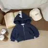 Sudadera con Capucha para Bebé Moda Otoño e Invierno Una Pieza de Terciopelo Espesada Ropa Deportiva Superior Cálida Ropa para Niños y Niñas