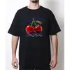 Camiseta Transfronteriza de Talla Europea con Cereza Dulce y Jugosa para Mujer y Hombre, Camiseta de Algodón con Dibujos para Verano