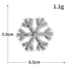 Floco de Neve Prateado Lantejoulas Exquisitas Bordado Comércio Exterior Natal Bordado Computadorizado Tecido Bordado Patch Sapato Bolsas Roupa Patch Decorativo