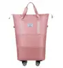 Bolsa de Viaje Universal con Ruedas Doble Capa Tablero de Expansión Equipaje de Mano Bolsa de Hombro Portátil Bolsa Deportiva Expansible Bolsa de Yoga Fitness