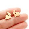 Brincos Pequenos de Comércio Exterior Estilo Ins para Meninas, Designs de Animais Simples e Fofos: Brincos de Peixe Dourado, Gato, Coelho, Pinguim, Pássaro Atacado