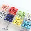 Accesorios para Joyería DIY Margarita Pequeña Cara Sonriente Cuentas de Cerámica Sonrisa Colorida Agujero Vertical Cuentas Sueltas Lote a Granel