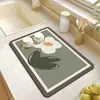 Alfombrilla Simple para Desagüe de Cocina, Alfombrilla Absorbente para Barra de Cocina, Alfombrilla de Mesa, Posavasos Aislante Antiescaldado, Alfombrilla para Secar Platos, Control de Agua