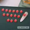 Arte de Unha Morango Novo Estilo Decorações de Unha Doces e Fofas Ins Tridimensional Morango Fruta Personalizado Unha DIY Materiais