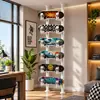 Rack de Armazenamento e Exibição de Skateboard, Snowboard e Pranchas de Esqui de Chão ao Teto