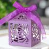 Suministros de boda, caja de dulces hueca para el día de San Valentín, caja de dulces de chocolate rosa para bodas, caja de cartón para fiestas, venta al por mayor