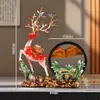 Decoração de Mesa com Pintura de Areia Movediça de Veado 2025 para Sala de Estar, Hall de Entrada, Rack de TV, Barzinho, Presente de Inauguração, Ornamento Criativo para Móveis