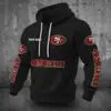 Jerseys de equipo transfronterizos europeos y americanos de talla grande, estampado digital 3D, corte holgado, con cremallera, con capucha, sudaderas deportivas, sudaderas de invierno