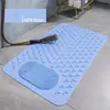 Alfombrilla Antideslizante para Baño de PVC - Alfombra Rectangular para Ducha con Puntos de Masaje, Grosor de 0.8 cm con Patrón de Puntos para la Seguridad del Baño